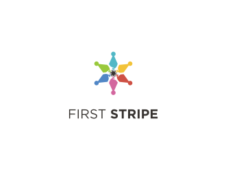 First Stripe  logo design by mbamboex