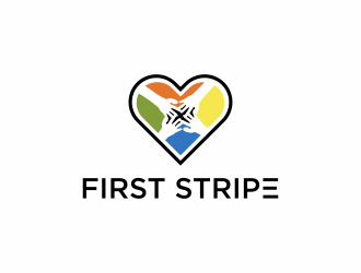 First Stripe  logo design by haidar