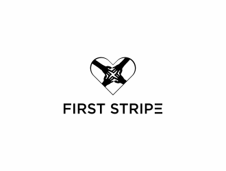 First Stripe  logo design by haidar