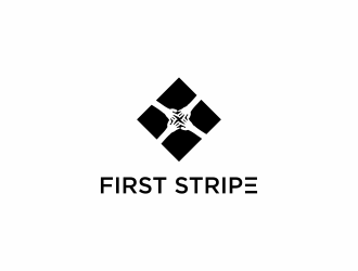 First Stripe  logo design by haidar