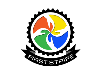 First Stripe  logo design by dondeekenz