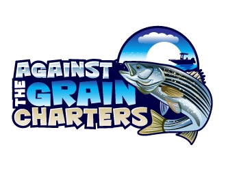 Against The Grain charters logo design by uttam