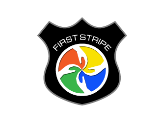 First Stripe  logo design by dondeekenz