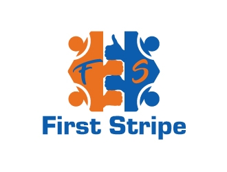 First Stripe  logo design by zenith