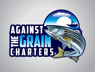 Against The Grain charters logo design by uttam