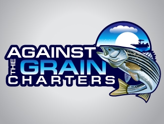 Against The Grain charters logo design by uttam