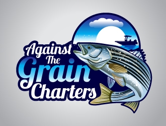 Against The Grain charters logo design by uttam