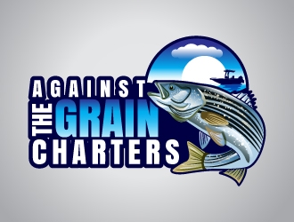 Against The Grain charters logo design by uttam