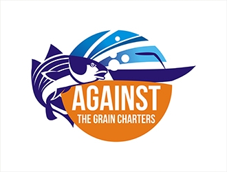 Against The Grain charters logo design by gitzart