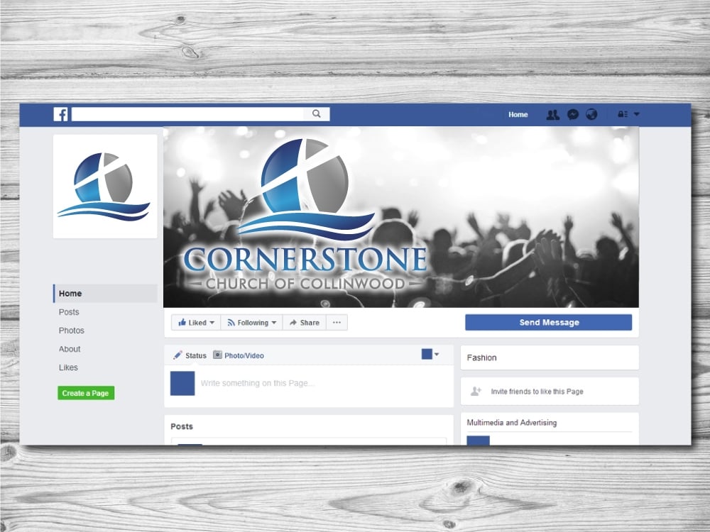  Cornerstone Church of Collinwood logo design by jaize