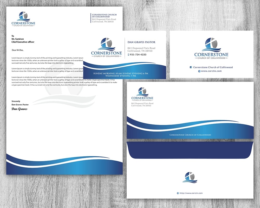  Cornerstone Church of Collinwood logo design by SmartDesigner