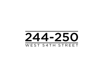 244-250 West 54th Street logo design by dewipadi