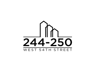 244-250 West 54th Street logo design by dewipadi