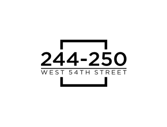 244-250 West 54th Street logo design by dewipadi