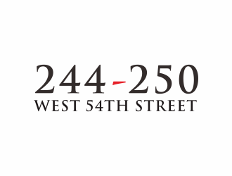 244-250 West 54th Street logo design by hidro