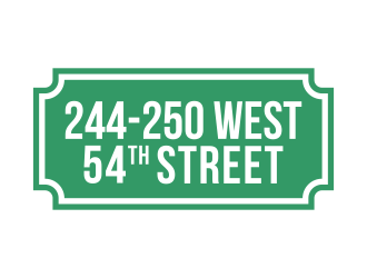 244-250 West 54th Street logo design by rykos