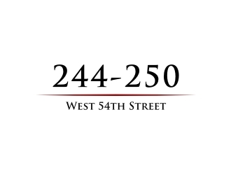 244-250 West 54th Street logo design by GemahRipah