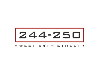 244-250 West 54th Street logo design by GemahRipah