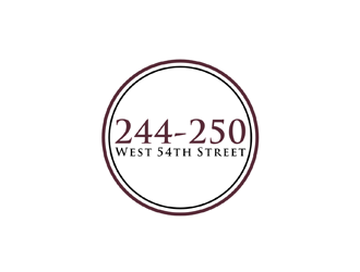 244-250 West 54th Street logo design by johana