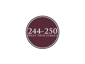 244-250 West 54th Street logo design by johana