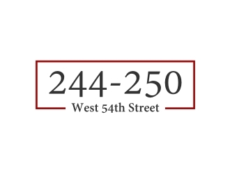 244-250 West 54th Street logo design by GemahRipah