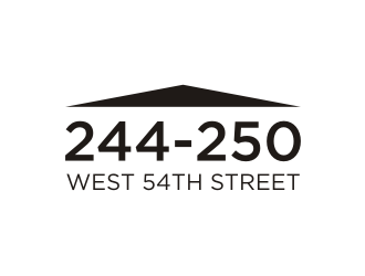 244-250 West 54th Street logo design by Adundas