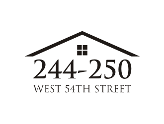 244-250 West 54th Street logo design by Adundas