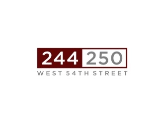 244-250 West 54th Street logo design by bricton