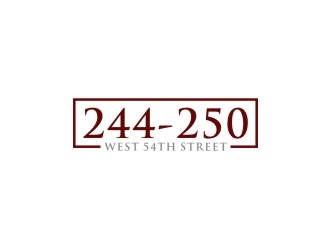 244-250 West 54th Street logo design by bricton