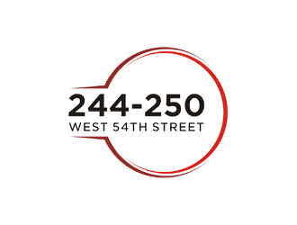 244-250 West 54th Street logo design by Diponegoro_