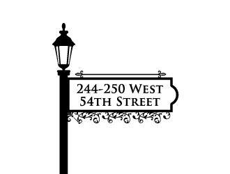 244-250 West 54th Street logo design by JJlcool