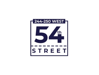 244-250 West 54th Street logo design by Rock