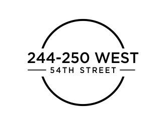 244-250 West 54th Street logo design by oke2angconcept