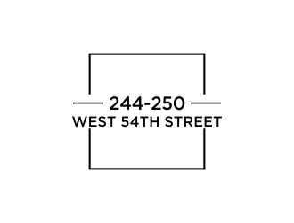 244-250 West 54th Street logo design by oke2angconcept