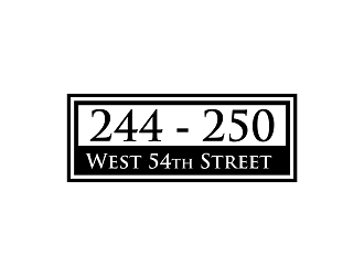 244-250 West 54th Street logo design by Republik