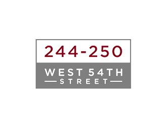 244-250 West 54th Street logo design by checx