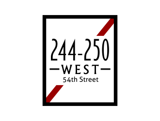 244-250 West 54th Street logo design by SmartTaste