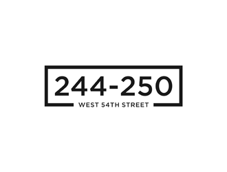 244-250 West 54th Street logo design by alby