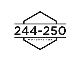 244-250 West 54th Street logo design by alby