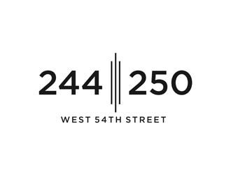 244-250 West 54th Street logo design by alby