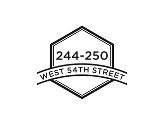 244-250 West 54th Street logo design by alby