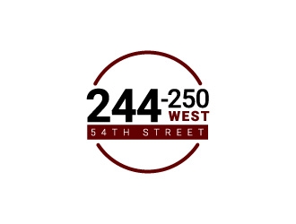 244-250 West 54th Street logo design by hwkomp