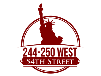 244-250 West 54th Street logo design by madjuberkarya