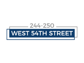 244-250 West 54th Street logo design by akilis13