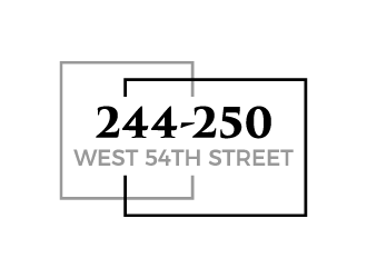 244-250 West 54th Street logo design by akilis13