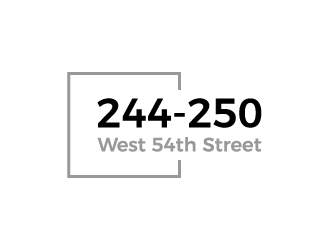 244-250 West 54th Street logo design by akilis13