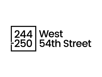 244-250 West 54th Street logo design by lexipej