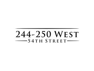 244-250 West 54th Street logo design by nurul_rizkon