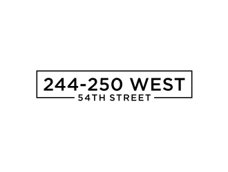 244-250 West 54th Street logo design by nurul_rizkon