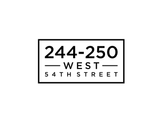 244-250 West 54th Street logo design by nurul_rizkon